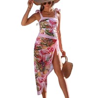 Nouveau maillot de bain en mousseline de soie coloré de style européen et américain, écologique, pour femmes, plage, sexy, une pièce, maternité, taille haute