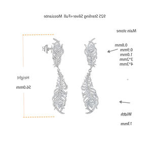 Plumas de pavo real para mujer, pendientes lujosos, suministros para la fabricación de pendientes - Product Image 6