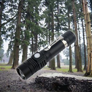 Linterna LED T6 de Aluminio y ABS Recargable por USB, Mini Linterna de 5W para Exteriores, Regulable, para Camping, Emergencias y Búsqueda, con Zoom Telescópico - Product Image 3