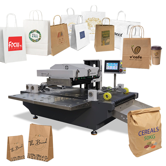 FocusInc Paper Bag Package Machine logo Print Machine with Printing Paper Bag Production Line Single Pass Printer
