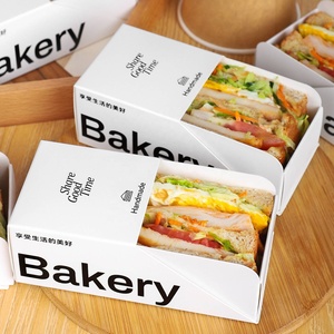 Diskon besar kotak anjing panas Sandwich ramah lingkungan 14*6.5*5 cm kertas karton tahan minyak untuk makanan cepat dibawa pulang Restoran grosir - Product Image 3