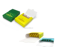 Boîte d'emballage en carton personnalisée vide, pré-pliée, pour 5/10 tubes, pour cigarettes jetables et cigares