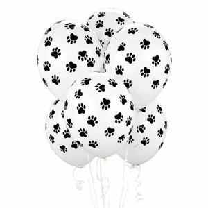 Paquet de ballons rose bleu chien joyeux anniversaire woof lettre chapeau de fête pour animaux de compagnie <span class=keywords><strong>serviette</strong></span> de salive - Product Image 6