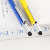 Stylo à bille multifonctionnel 6 en 1 avec règle niveau croix tournevis à tête plate écran tactile stylo multi-outils de poche