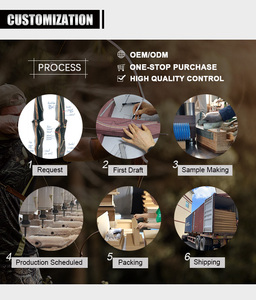 คันธนูแบบโค้งมีความแม่นยำสำหรับการยิงธนูทำจากไม้ไฟเบอร์กลาสและไม้ไผ่ - Product Image 5