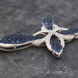 Counterattack Series Alloy 925 Silver Inlaid <b>Crystal</b> & Rhinestone Nano Stone Vintage Unisex Pendant <b>Jewelry</b> - Product Image 2