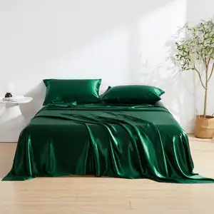 Taihu Snow Luxury Silk Satin Bedding Pure Mulberry Silk Duvet Cover Set、シルクシーツ、Oeko-Tex認定