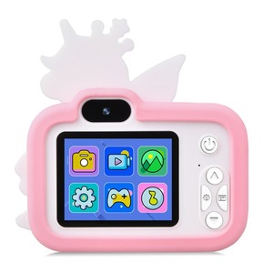Kids Digital Camera Unicorn Design Full Hd Video 1080P Pink Violet For Children Photo Video Recording Toy - Product Image 3