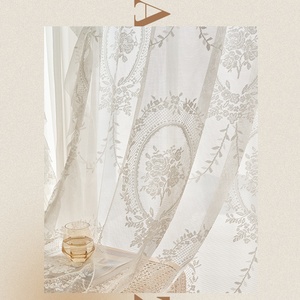 <span class=keywords><strong>Tende</strong></span> pizzo bianco cina fornisce bianco puro Voile Jacquard <span class=keywords><strong>tende</strong></span> di pizzo per il soggiorno <span class=keywords><strong>camera</strong></span> da letto - Product Image 4