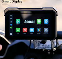 Navigateur GPS pour moto Aoocci C3 Plus 5 pouces avec CarPlay sans fil, écran tactile HD, étanche