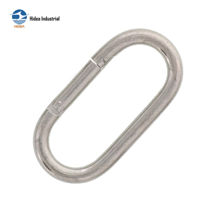 Mousqueton ovale Hidea à déclenchement rapide, capacité de 100 à 500 lb, en acier inoxydable 304/316 poli, mousqueton de camping robuste - Product Image 4