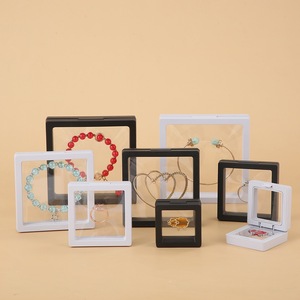 Scatola a Sospensione <span class=keywords><strong>Trasparente</strong></span> a Prezzo di Fabbrica all'Ingrosso con Telaio in Pellicola PE Vetrina Fluttuante 3D per Confezione Gioielli - Product Image 3