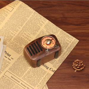 Thương Hiệu Cũ Retro Hoài Cổ Âm Thanh Di Động Loa Chất Lượng Cao Bằng Gỗ Không Dây USB Ổ Cắm Năng Lượng Mặt Trời Powered FM/AM Đài Phát Thanh - Product Image 3