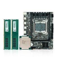 Kit de Placa Base X99 LGA 2011 al por Mayor con CPU Intel Xeon E5 2670 V3, 16G (2*8G) de RAM DDR4 ECC a 2666Mhz, M-ATX NVME M.2