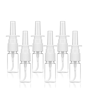 Flacon pulvérisateur nasal vide en plastique/verre, anti-fuite, réutilisable, pour médicaments nasaux - Product Image 1