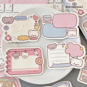 Original Cute Pet Irregular <b>Sticky</b> Notes Set Ins Stylish <b>Notepads</b> Student Handbook Decor Cartoon Reusable Memo Pads - Product Image 5