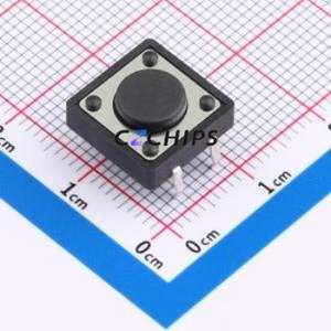 KH-12X12X4.5H-TJ Tactile Switch Through hole Component (THT),12x12mm Switch 12mm 12mm 4.5mm - Product Image 1