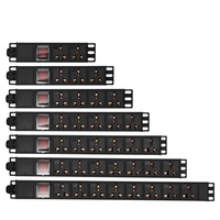 PDU pour armoire électrique, installation verticale, 24568 positions, interrupteur universel à trou, 10A16A 250V, panneau de câblage industriel ET-LDM-PDU-10A