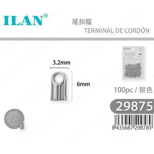 Terminale a cappuccio per cavo Ilan 3.2mmx6mm Argento 100 pz per cavo - Product Image 3