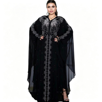 Robe longue à manches longues et à encolure croisée pour femmes musulmanes, modeste, respirante, grande taille, populaire en Europe, en Amérique et au Moyen-Orient