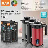 Bouilloire électrique sans fil RAF pour la maison, avec corps en acier inoxydable de 2,7 L haute capacité