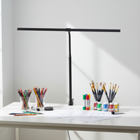 Lampe de bureau LED moderne en aluminium à col de cygne flexible avec capteur de contrôle pour chambres, bureaux, salles de lecture, et salles d'étude – Luminaire de table DC contemporain