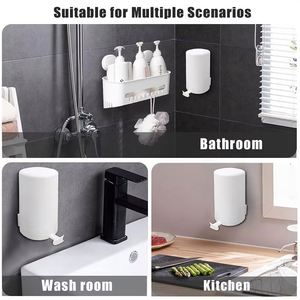 Adjustable Wall-Mounted <b>Soap</b> Grinder Waterproof Refillable Dispenser for Bathroom & Kitchen <b>Set</b> for Convenient Daily Use - Product Image 6