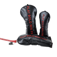 Housse de protection pour clubs de golf en cuir PU, accessoire de golf pour hommes et femmes, pour la pratique sur le parcours et les voyages