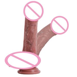 Dildo de Silicona Realista <span class=keywords><strong>con</strong></span> <span class=keywords><strong>Venas</strong></span>, Textura Superreal, Ventosa, 9 Pulgadas, Masturbador Masivo para Mujeres - Product Image 5