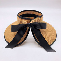 ALLCH paille visière chapeau nœud papillon papier mode extérieur UV Protection solaire été plage femmes Sport écologique Carton emballage uni