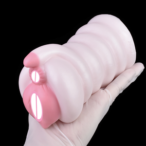 Cangkir Masturbator pria dengan Mode peregangan baru, mainan seks pria elektrik dengan dorong dan bergetar untuk stimulasi Penis - Product Image 5