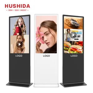 55 polegadas shoppings indoor/hotel/loja exibe publicidade lcd floor stand digital signage