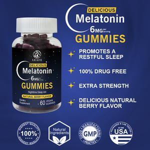 Custom Sleep <strong>Melatonin</strong> Gummies Extra Strength Natural <strong>Gummy</strong> Vitamins <strong>Melatonin</strong> 6mg Sleep Support Vitamin Supplement - Product Image 3