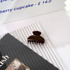 Pince à cheveux en acétate classique mini marron chocolat USA Glow Brooks Inc, mode, haute qualité, personnalisable, unisexe, personnalisée - Product Image 6