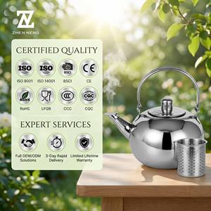 Tetera de Acero Inoxidable 201 <span class=keywords><strong>con</strong></span> Filtro Extraíble, Acabado Espejo, Silbante, Apta para Lavavajillas, Ligera, Ideal para el <span class=keywords><strong>Desayuno</strong></span> - Product Image 4