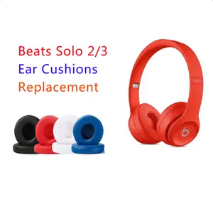 Free Shipping Solo 2.0 3.0 Replacement Earpads Ear Pads Cushions Compatible with Solo 2 & 3 Wireless headphone Headsets