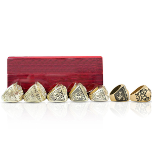 Bague de championnat ovale plaquée or en alliage, style hip-hop, SF 49ers - Product Image 2