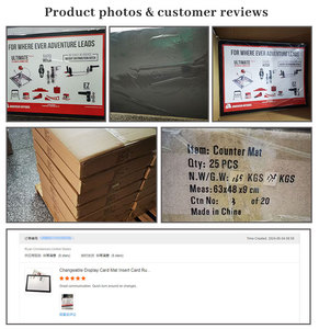 Estera de mostrador de promoción de publicidad de ventana de escritorio intercambiable de tamaño personalizado - Product Image 5