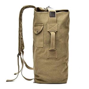 Canvas Duffel Bag <b>Top</b> <b>Load</b> Double Strap Canvas Backpack Tactical Travel Big Size Large Capacity Travel Climbing Bag - Product Image 3