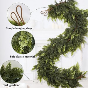 Guirnaldas de Navidad de Agujas de Pino Artificiales de 200cm+ para Decoración de Coronas, Estilo Nórdico - Product Image 3
