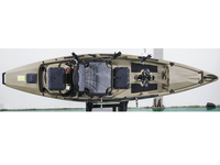 Kayak à pédales Yak Outdoors 13 pieds, monoplace, avec gouvernail intégré, moteur de pêche, hélice en plastique HDPE, garantie 3 ans, 1 personne