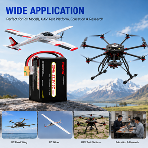 Batterie de haute qualité 25Ah 3C à longue autonomie, pack de batteries rechargeables pour drone de pulvérisation agricole, prise personnalisée, homologuée CE - Product Image 5