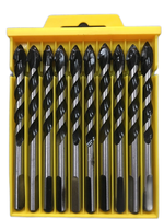 Lot de 10 forets à pointe en carbure de tungstène multi-matériaux de 8 mm pour carrelage, porcelaine, céramique, béton, briques, murs, verre, miroirs et bois