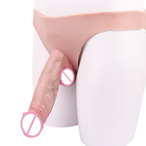 ของเล่นทางเพศแบบสมจริง สายรัดอวัยวะเพศชายแบบกลวงสำหรับผู้ชาย ปลอกขยายขนาดอวัยวะเพศชาย ของเล่นดิลโด้แบบมีรู - Product Image 3