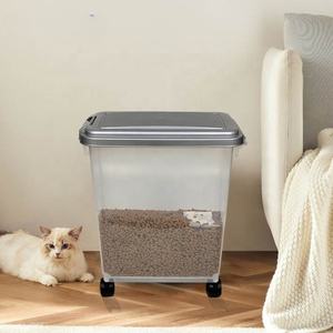 Hot Sale Easy Mobility <strong>Food</strong> Storage <strong>Container</strong> With Wheels for <strong>Dog</strong> Cat Bird and Other Pet <strong>Food</strong> Storage <strong>Container</strong> - Product Image 5