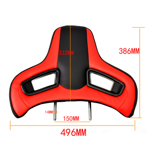 Reposacabezas de asiento de carreras de cuero duradero de alta calidad, Agujero <span class=keywords><strong>Triangular</strong></span>, enchufe de tipo dividido de PVC Universal para coches, asientos de coche modificados - Product Image 6