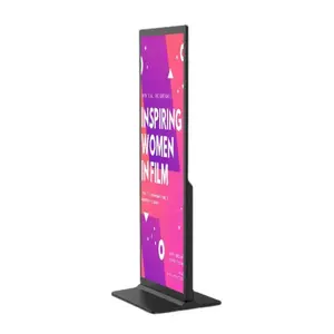 Standing LED backlight display digital signage stands, rede publicidade jogador publicidade tela