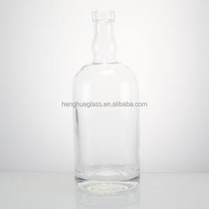 Fabricante Vazio 500ml 750ml 1000ml 1 Litro De Vidro <span class=keywords><strong>Gin</strong></span> Álcool Whisky Licor Rum Vodka Super Flint Garrafas com Cortiça - Product Image 5