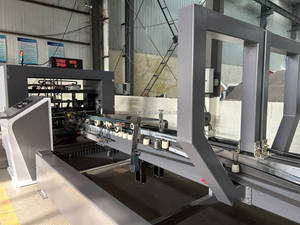 Caja de cartón corrugado con Control informático de alta velocidad, máquina encoladora de carpetas automática/máquina para fabricar cajas de cartón - Product Image 2