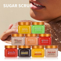 Soin du corps et de la peau, gommage au sucre 100% naturel, exfoliant, éclaircissant, hydratant, gommage au sucre de fruits et de karité pour le visage et le corps, 610g